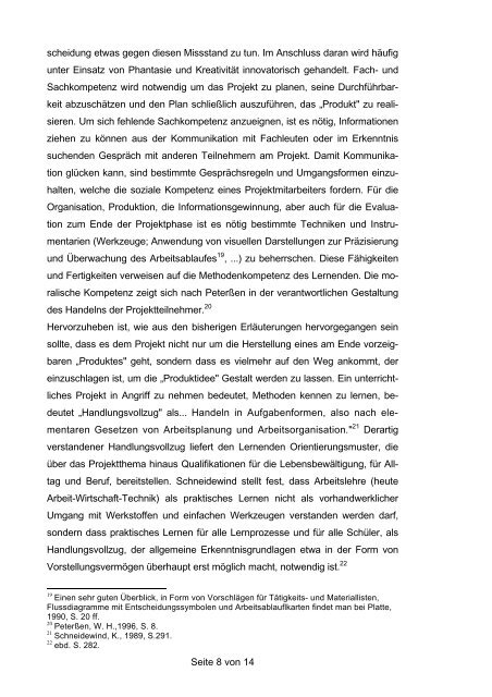 Seite 1 von 14 Berufsorientierung durch das Projekt Udo Kratzer ...