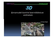 Linnamudeli loomine lasermõõdistuse andmetest.