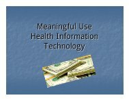 Meaningful Use PPT - CA-HWI