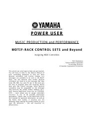 MOTIF-RACK CONTROL SETS and Beyond - Keyfax