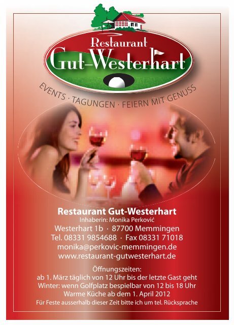 3 - Golfclub Memmingen - Gut Westerhart eV