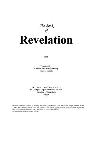 The Book of Revelation - Sundayschoolservice.org