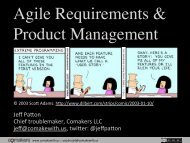 Agile Requirements & Product Management - Agile Alliance