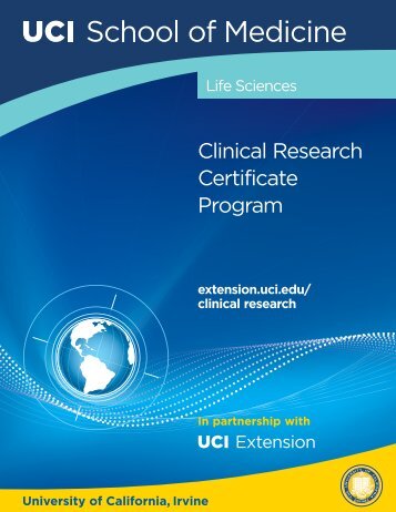 Clinical Research Certificate Program - UC Irvine Extension