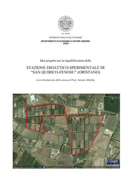 San Quirico-Fenosu - Dipartimento di Economia e Sistemi Arborei ...