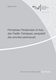 Penciptaan Perdamaian di Asia dan Pasifik: Partisipasi, perspektif ...