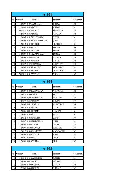 4.Vize Duyurusu (B-C-DKurlarÄ±)