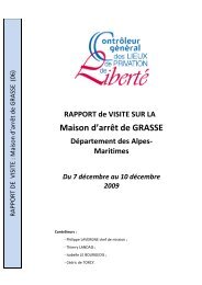 RAPPORT DE CONSTAT : Maison d'arrÃªt de GRASSE (06) - Site du ...