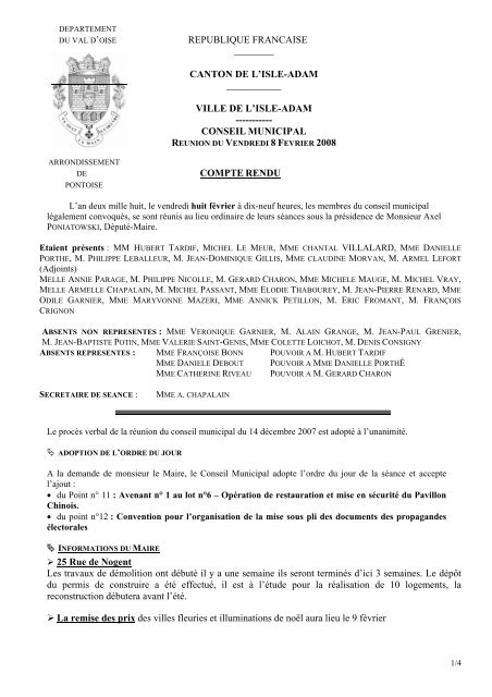 republique francaise - L'Isle-Adam