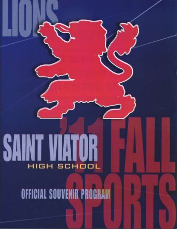 2011 Fall Sports Program - Saint Viator High School