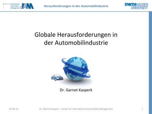 Globale Herausforderungen in der Automobilindustrie