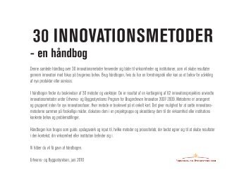 30 innovationsmetoder - en hÃ¥ndbog