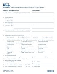 Business Account Confirmation Document - Navy Federal Credit ...