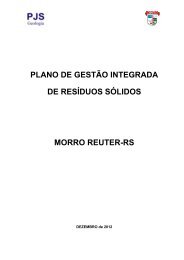 plano de gestÃ£o integrada de resÃ­duos sÃ³lidos morro reuter