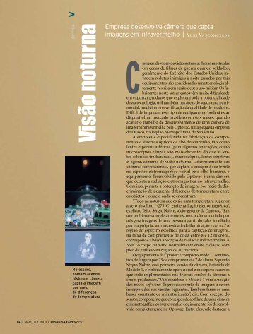 VisÃ£o noturna - Revista Pesquisa FAPESP