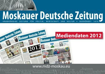 Moskauer Deutsche Zeitung - MDZ-Moskau