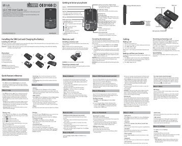 LG C195 Manual - Cell Phones Etc.