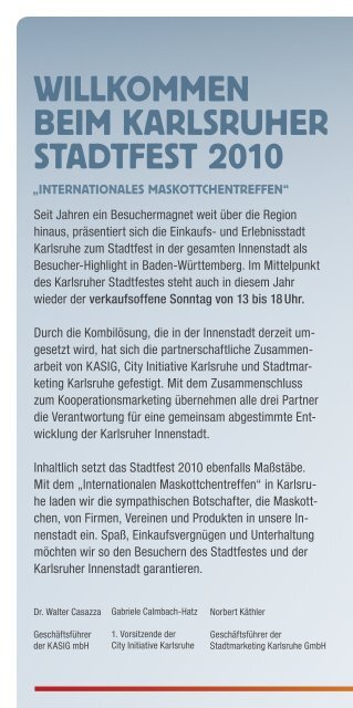 Programmheft - Maskottchentreffen