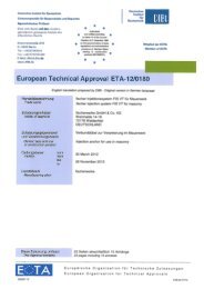 European Technical Approval ETA-12/0180 - Use in ... - Fischer Italia