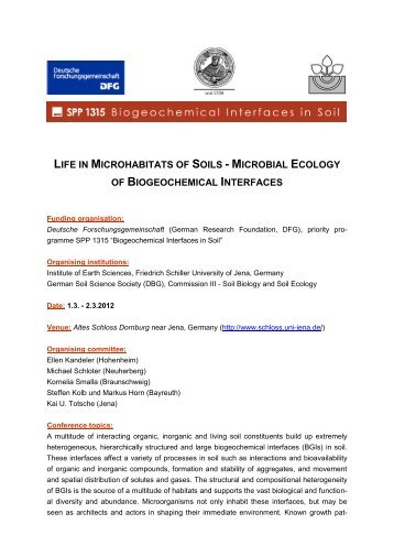 LIFE IN MICROHABITATS OF SOILS - MICROBIAL ECOLOGY OF ...