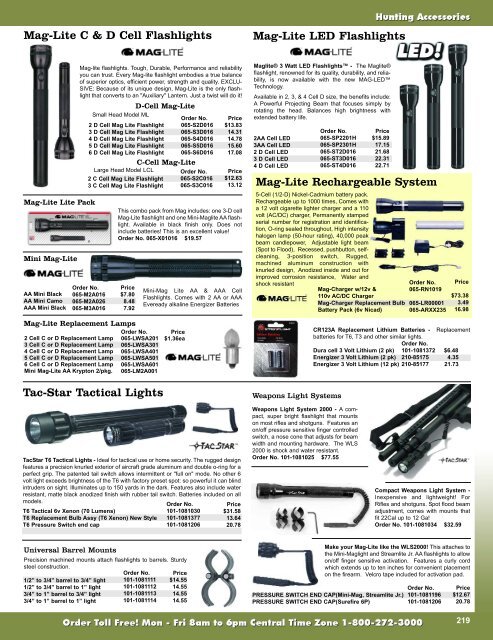 Mag-Lite Rechargeable System - Midsouth Shooters Supply