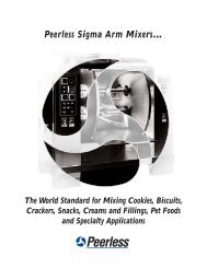 Peerless Sigma Arm Mixersâ¦ - Peerless Food Equipment