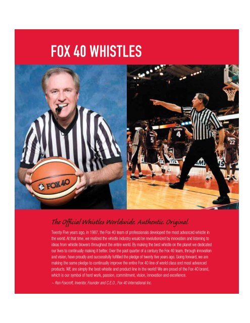 PDF catalog - Fox 40 International