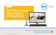 Dell Wyse cloud client device management - Wyse Technology