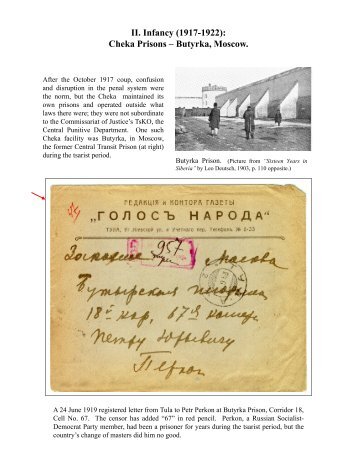 Cheka Prisons - The Rossica Society of Russian Philately