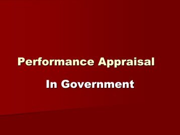 Performance Appraisal - ATI