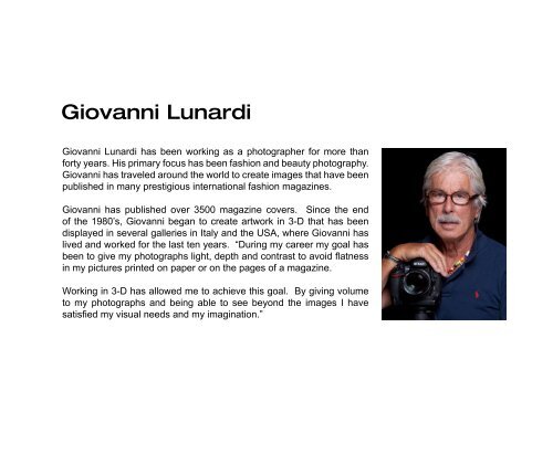 Single Page - Lunardi Photography Portfolio