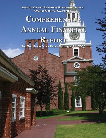 COMPREHENSIVE ANNUAL FINANCIAL REPORT - OCERS