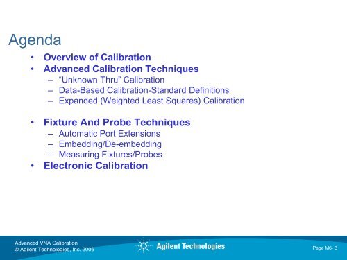 Advanced Calibration Techniques for VNAs