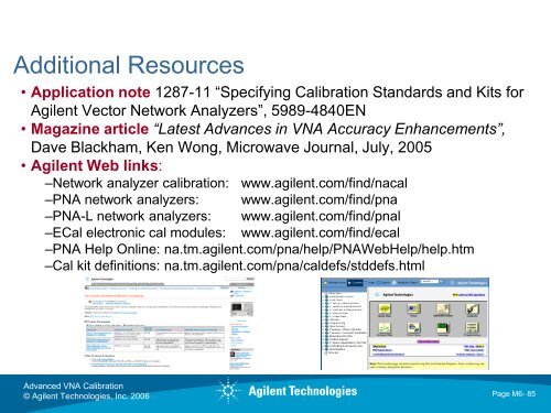 Advanced Calibration Techniques for VNAs