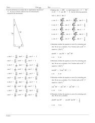sin =35 37 , tan =12 37 , csc = 1 cos =37 35 , cot =37 12 , sec = 1 sin ...