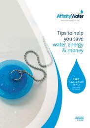 Tips to help you save water, energy & money - Affinity Water