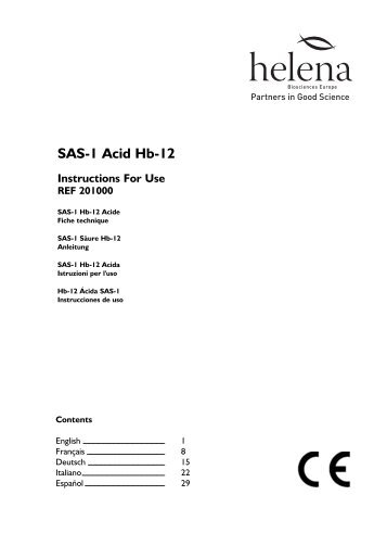 [SAS-1 Acid Hb-12]. - AgentÃºra Harmony vos