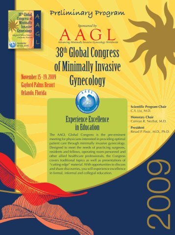 38th Global Congress of Minimally Invasive Gynecology - AAGL