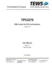 TPCI270 Manual