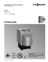 VITOLA 200 Installation Instructions - Coastal Winair