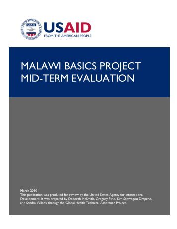 MALAWI BASICS PROJECT MID-TERM EVALUATION