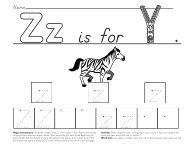 Page Instructions: Help the student read, Ã¢Â€ÂœZ is for zipper ... - Starfall