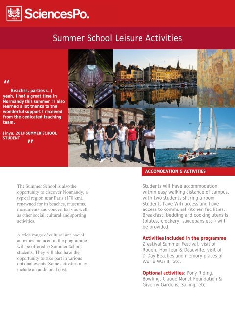 brochure for more information and registration - Sciences-Po ...