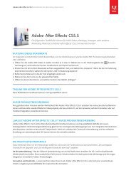 Adobe After Effects CS5.5 Marketing Copy for ... - Stifter-helfen.de