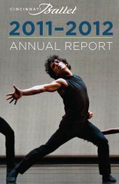 Annual Report 2011-2012 Season - Cincinnati Ballet