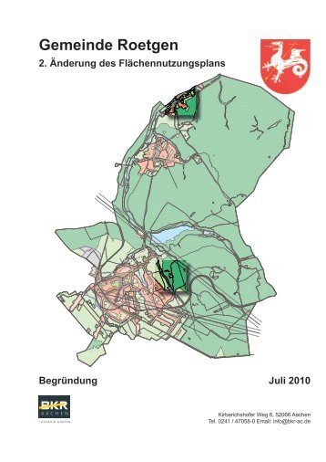 Gemeinde Roetgen 2. Änderung des Flächennutzungsplans ...