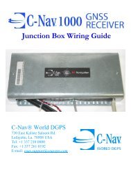 Junction Box Wiring Guide - C-Nav World DGNSS