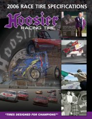 Tire Specification Catalog (Page 1) - Hoosier Racing Tire