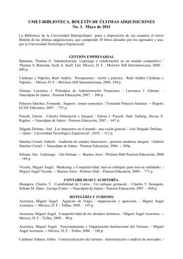BoletÃ­n NÂº3 - umet