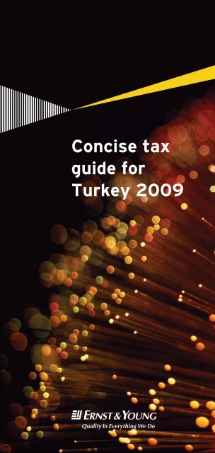 Concise tax guide for Turkey 2009